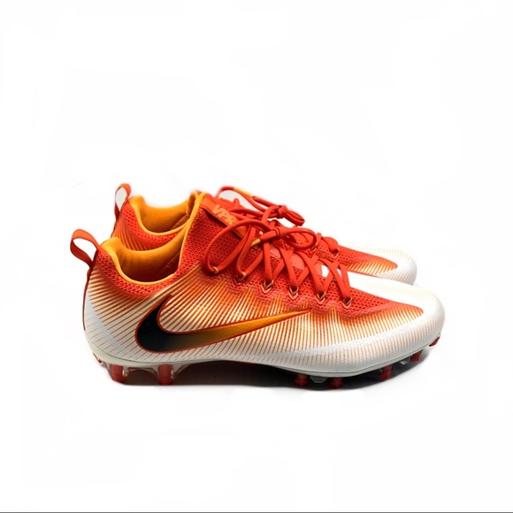 Nike Men’s Vapor Max Cleats White/Orange - Picture 2 of 6